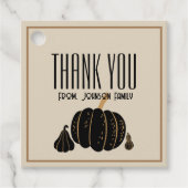 Pumkin halloween Fall Danke, dass ihr einen eigene Geschenkanhänger (Vorderseite)