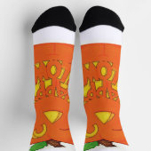 Pumkin-Jack-o-Latern-Socken Socken (Oben)