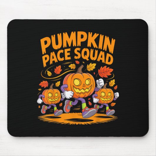 Pumkin Pace Squad Runner Costume Halloween Runnin Mousepad (Vorne)