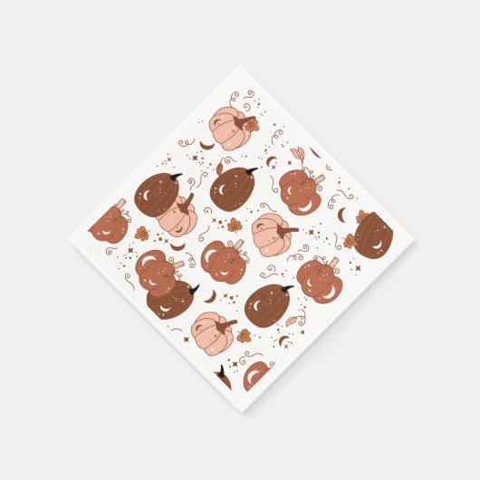 Pumkin Patch 50 Cocktail Papier Napkin Serviette (Ecke)