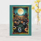 Pumkin Patch Halloween Card Karte (Gelbe Blume)