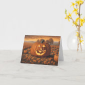 Pumkin Patch Halloween Card Karte (Gelbe Blume)