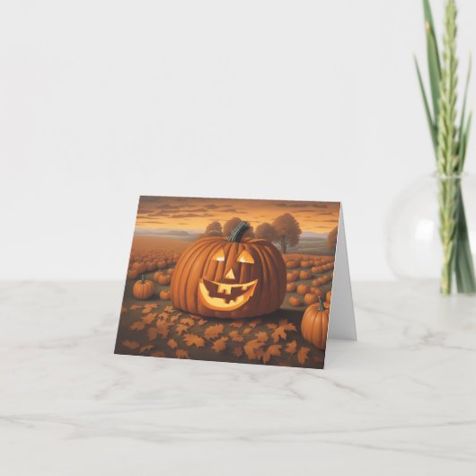 Pumkin Patch Halloween Card Karte (Vorderseite)