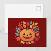 Pumkin Patch Halloween Cards Postkarte (Vorne/Hinten)