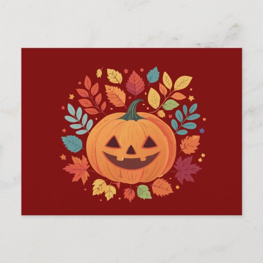Pumkin Patch Halloween Cards Postkarte (Vorderseite)