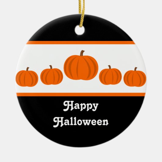 Pumkin Row Halloween Ornament (Vorne)