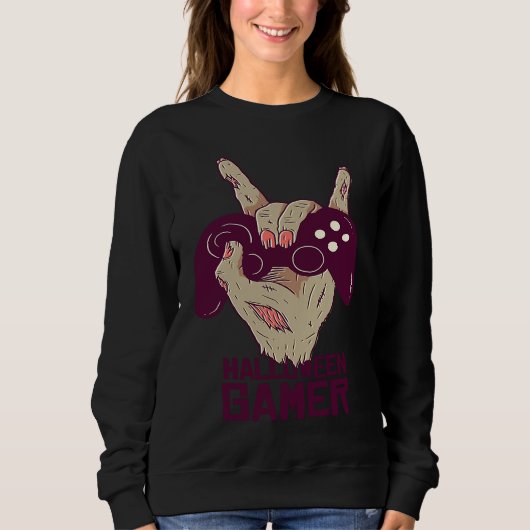 Pumkin Scary Gaming Halloween Sweatshirt (Vorderseite)