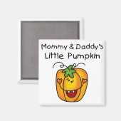 Pumkin-Tshirts und Geschenke von Mommy und Daddy Magnet (Vorderseite/Rückseite)