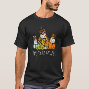 Pumkins Leopard Dog Saint Bernard Es fällt Y T-Shirt