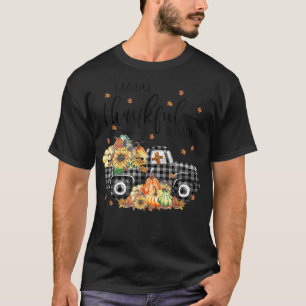 Pumkins Truck Sonnenblume Dankbar Dankbar gesegnet T-Shirt