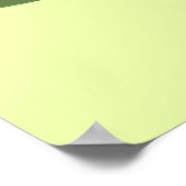 Pummelige Matcha-Grüne Katze Poster (Ecke)