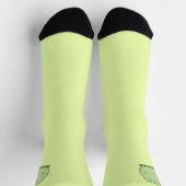 Pummelige Matcha-Grüne Katze Socken (Oben)