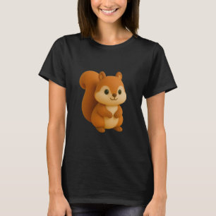 Pummeliger Cartoon-Eichhörnchen T-Shirt