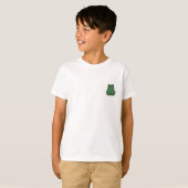 Pummeliger grüner Frosch Kinder T-Shirt (Vorne ganz)