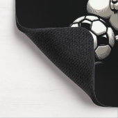 Pummeliger Hamster mit Fußball Ll Cartoon Kawaii Mousepad (Ecke)