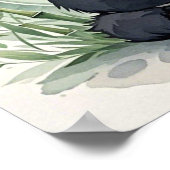 Pummeliger Panda in der Lotusposition Poster (Ecke)