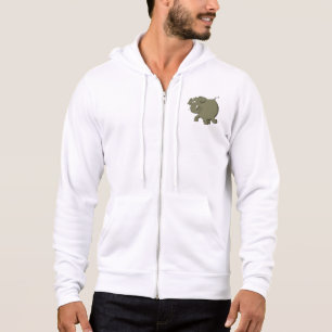 Pummeliger süßer Elefant Grau Dschungeltier Hoodie