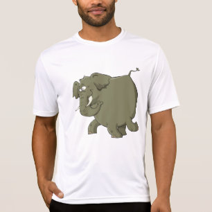 Pummeliger süßer Elefant Graues Dschungeltier T-Shirt