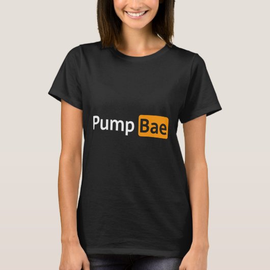 Pump Bae Funny Gym Bodybuilding T-Shirt (Vorderseite)