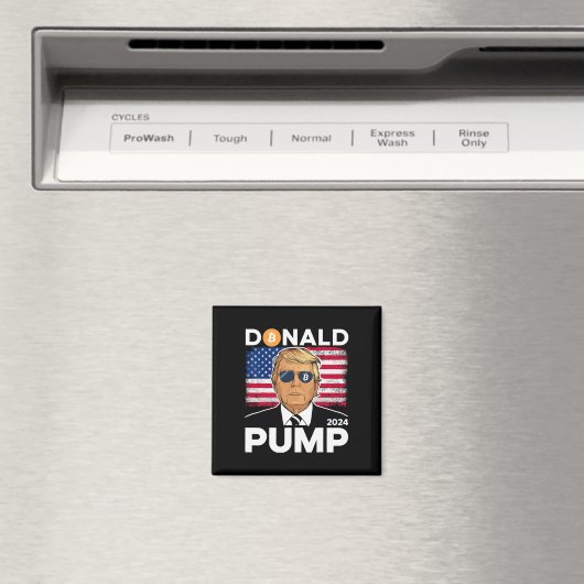 Pump Bitcoin Funny Trump 2024 Crypto Magnet (In Situ (Geschirrspüler))