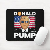 Pump Bitcoin Funny Trump 2024 Crypto Mousepad (Mit Mouse)