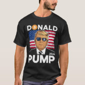 Pump Bitcoin Funny Trump 2024 Crypto T-Shirt (Vorderseite)