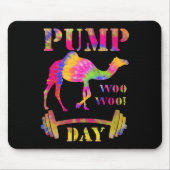 Pump Day Weightlift Bodybuilding Gefärbte Krawatte Mousepad (Vorne)