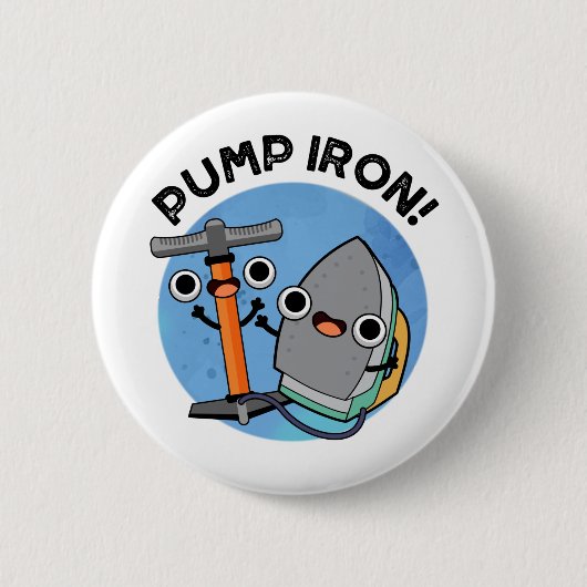 Pump Eisen Funny Exercise Puff Button (Vorderseite)