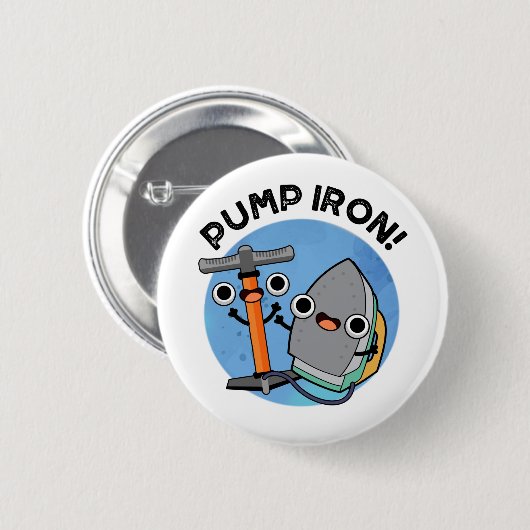 Pump Eisen Funny Exercise Puff Button (Vorne & Hinten)