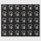 Pump Eisen Funny Exercise Pun Dark BG Geschenkpapier (Flach)