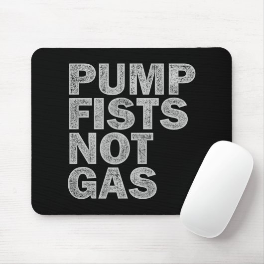 Pump Fists Not Gas Funny New Jersey Beach Souvenir Mousepad (Mit Mouse)