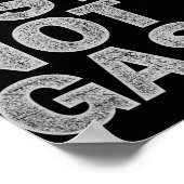 Pump Fists Not Gas Funny New Jersey Beach Souvenir Poster (Ecke)