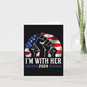 Pump ich bin mit ihrer Kamala Harris 2024 für Präs Karte