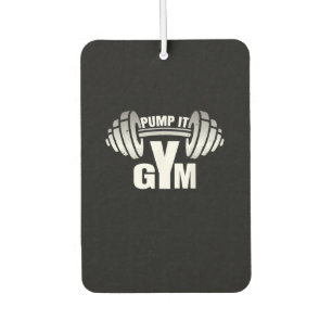 Pump it Ness Gym Sport Motivation Männer Frauen Ki Autolufterfrischer