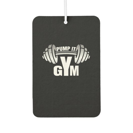 Pump it Ness Gym Sport Motivation Männer Frauen Ki Autolufterfrischer (Vorderseite)