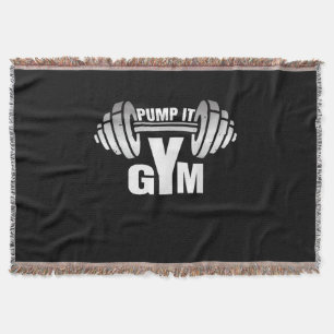 Pump it Ness Gym Sport Motivation Männer Frauen Ki Decke
