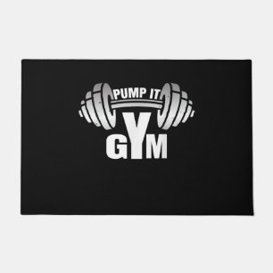 Pump it Ness Gym Sport Motivation Männer Frauen Ki Fußmatte