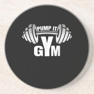 Pump it Ness Gym Sport Motivation Männer Frauen Ki Getränkeuntersetzer