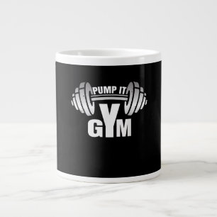 Pump it Ness Gym Sport Motivation Männer Frauen Ki Jumbo-Tasse
