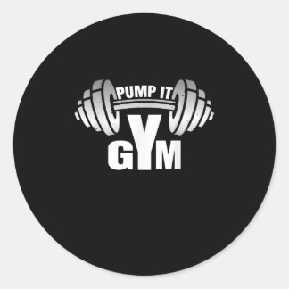 Pump it Ness Gym Sport Motivation Männer Frauen Ki Runder Aufkleber