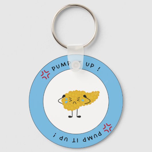Pump it up - Diabetes Schlüsselanhänger (Vorderseite)