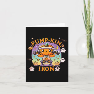Pump-kin-Eisen - Funny Bodybuilding Workout Hallow Karte
