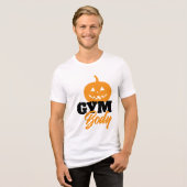 PUMP KIN Halloween Gym T-Shirt | Premium Back Prin Tri-Blend Shirt (Vorderseite voll)
