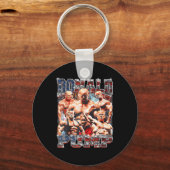 Pump macht Amerika wieder stark Trump 2024 Schlüsselanhänger (Vorderseite)