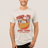 Pump & Pie - Funny Erntedank Dessert Food Puff Tri-Blend Shirt (Vorderseite)