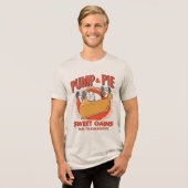 Pump & Pie - Funny Erntedank Dessert Food Puff Tri-Blend Shirt (Vorderseite voll)