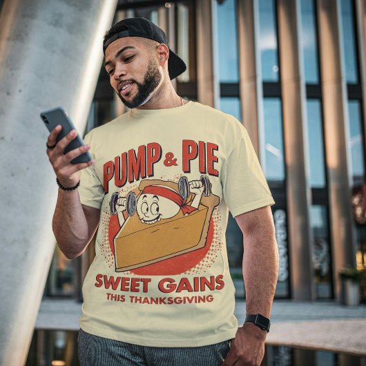 Pump & Pie - Funny Erntedank Dessert Food Puff Tri-Blend Shirt