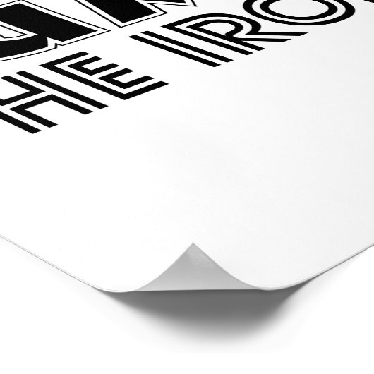 Pump the Eisen Pump Cover Gym Workout Poster (Ecke)