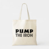 Pump the Eisen Pump Cover Gym Workout Tote Bag Tragetasche (Rückseite)