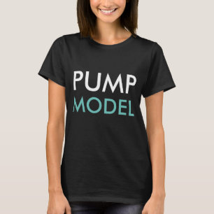PUMPE Zeitschriften-Modell-T-Shirt T-Shirt